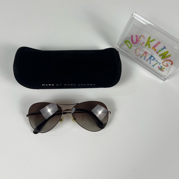 EUC Marc by Marc Jacobsaviator Sunglasses - Brown